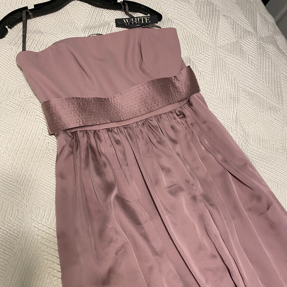 Vera Wang strapless bridesmaid dress